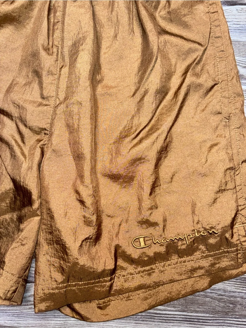 Champion Metallic Bronze Athletic Shorts